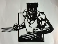 Silhouette Wolverine, déco murale — photo 1