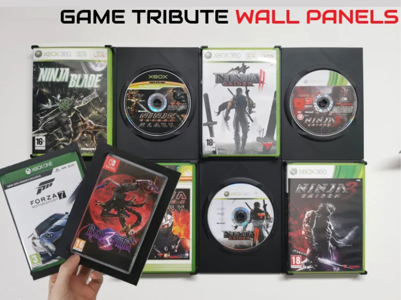 Game Tribute Wall Panels (PC, Xbox, PS, Switch)