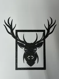 Silhouette de cerf — décoration murale — photo 3