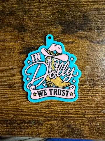Modelo para impresión 3D: In Dolly we trust- Dolly Parton — vista de referencia 2