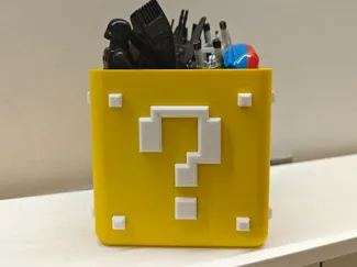 Super Mario box pencil pot