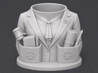 Law Pen Holder – Lawyer 