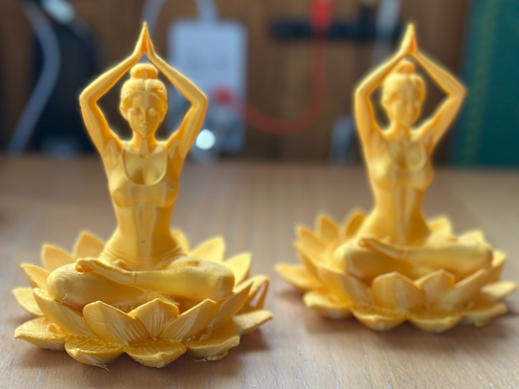 yoga woman on Lotus flower