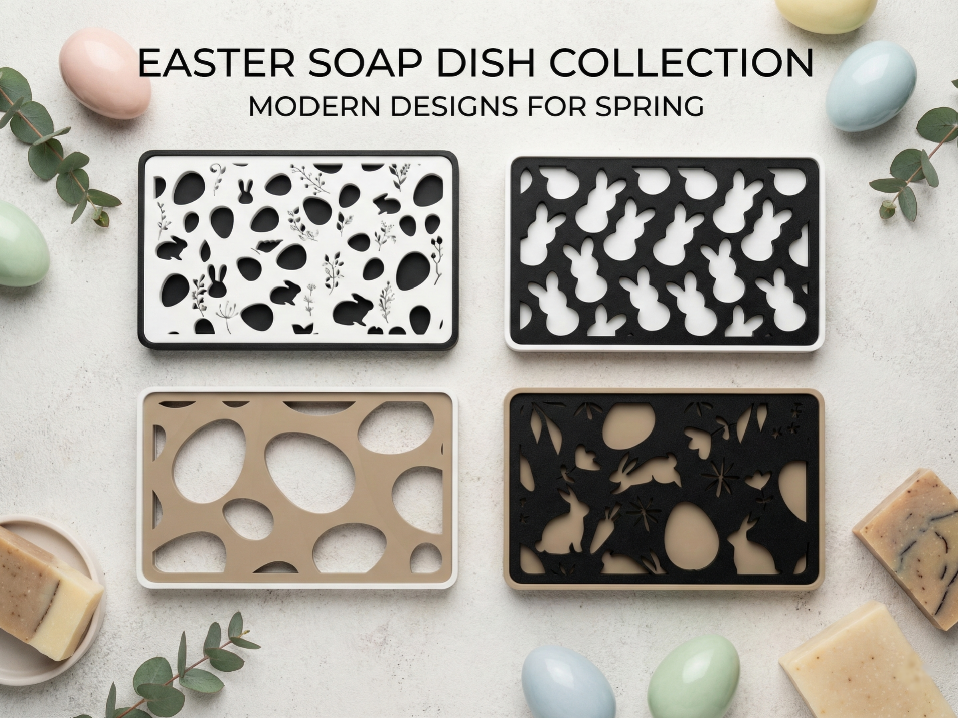 Minimalist & Modern Easter & Spring Soap Dishes 