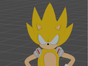 Sonic the Hedgehog|Super Sonic the Hedgehog 3D model