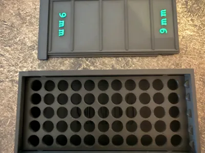 50 Round 9mm Ammo Box