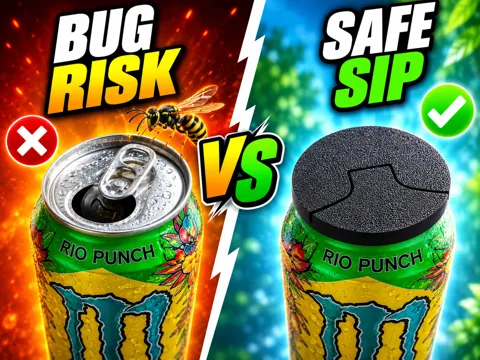 Tapa o cubierta: Bug-Off Snap Can Lid - Wasp & Insect Guard — referencia de MakerWorld
