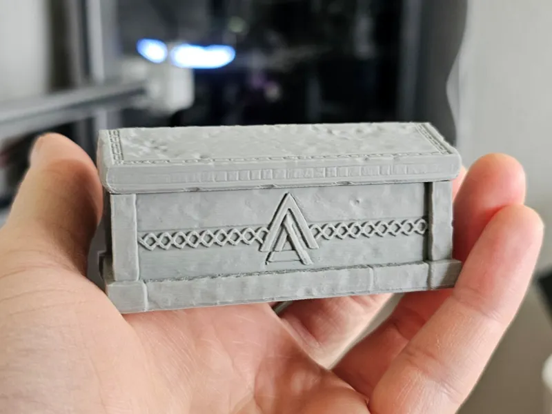 Opening Stone Sarcophagus (DnD / Tabletop Terrain)