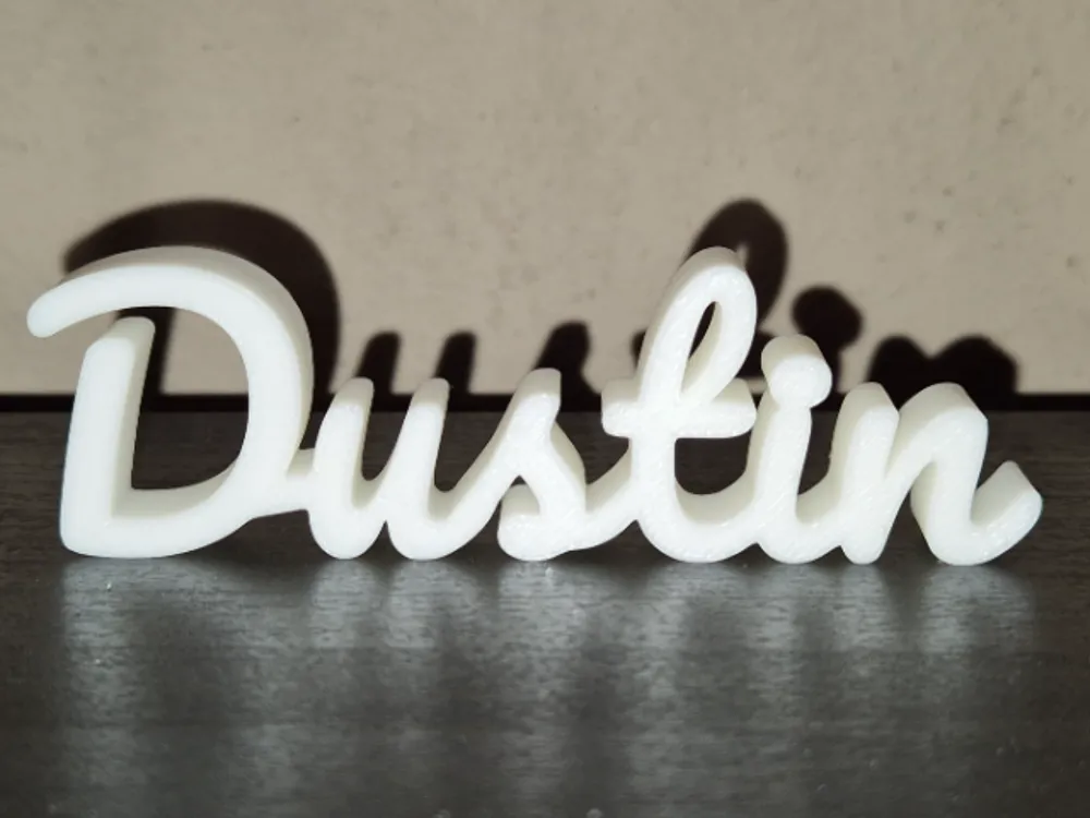 Dustin Name Sign Display Decor by GabT MakerWorld: Download Free 3D Models