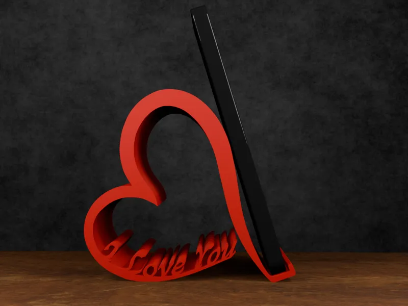 Heart-Shaped Phone Holder – Valentine’s Day Gift