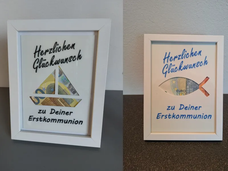 Kommunion Geschenk - Herzlichen Glückwunsch versch