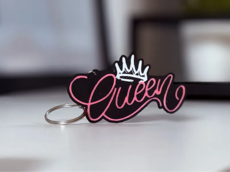 Queen keychain ( Double sided)