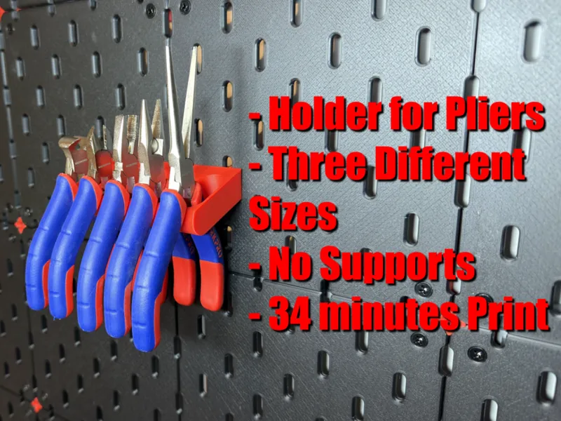 Plier Holder for Skådis Board - Three Options