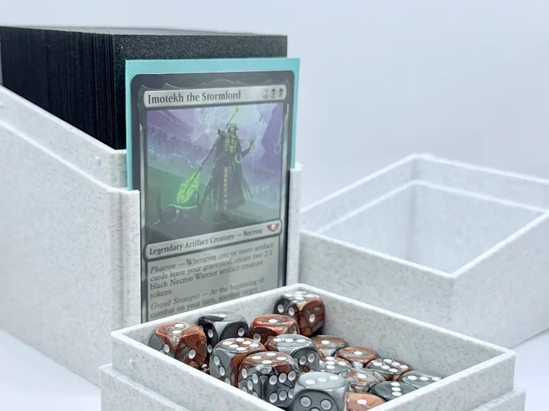 Triple Stack Deck Box with Commander Window 
