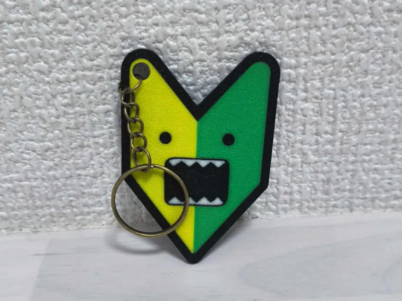 Domo in Japanese Beginners Mark Keychain