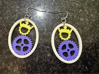 Gear Bot Earrings