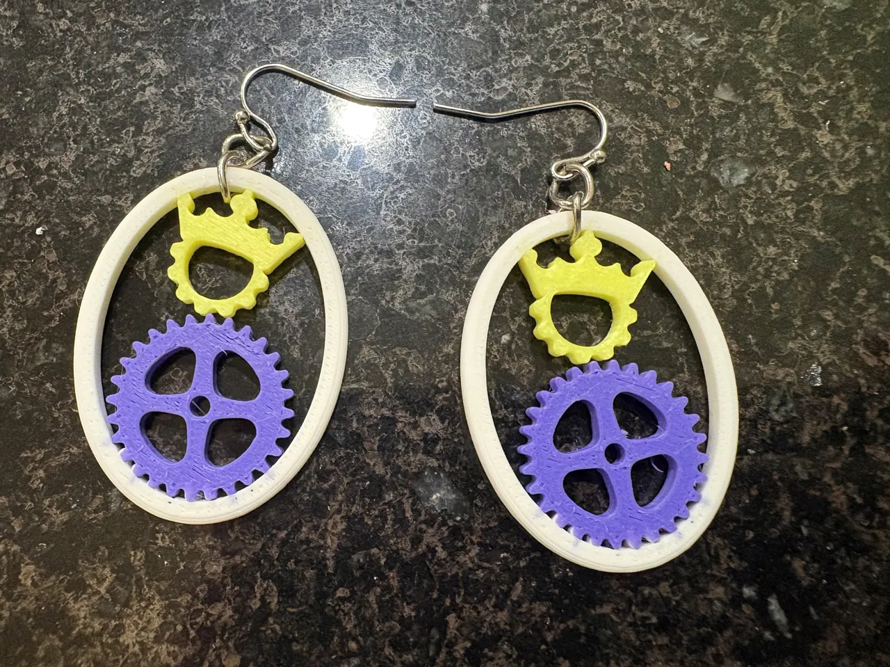Gear Bot Earrings view 2