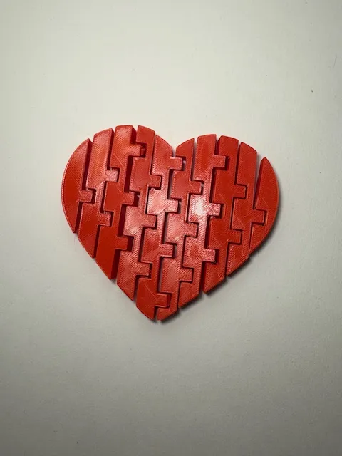 Flexi Heart - Free 3D Print Model - MakerWorld