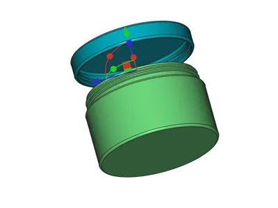 Screw-on jar