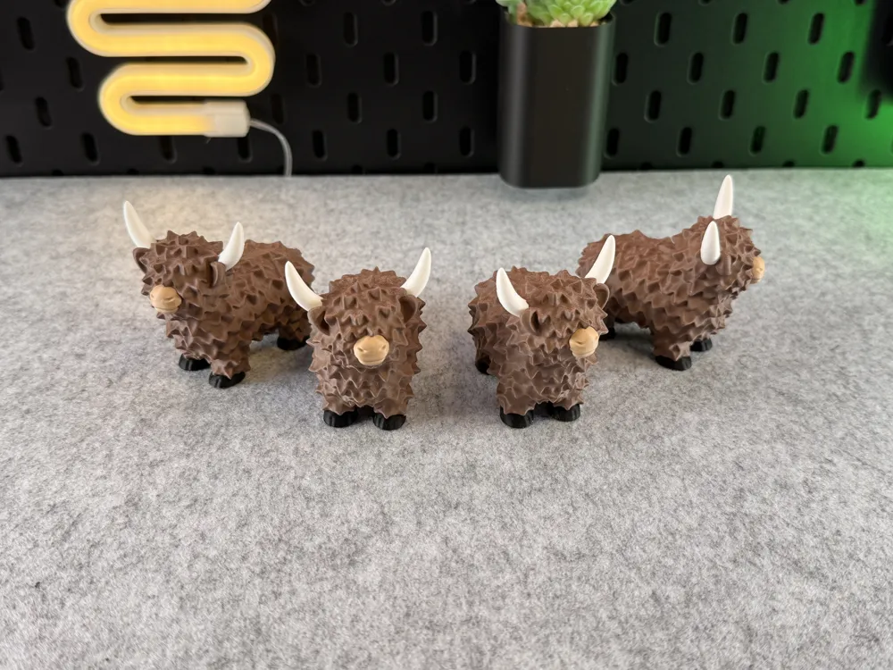 Highland Cow - Free 3D Print Model - MakerWorld