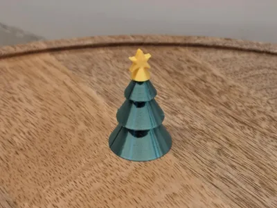 Tiny Christmas Tree with Removable Golden Star