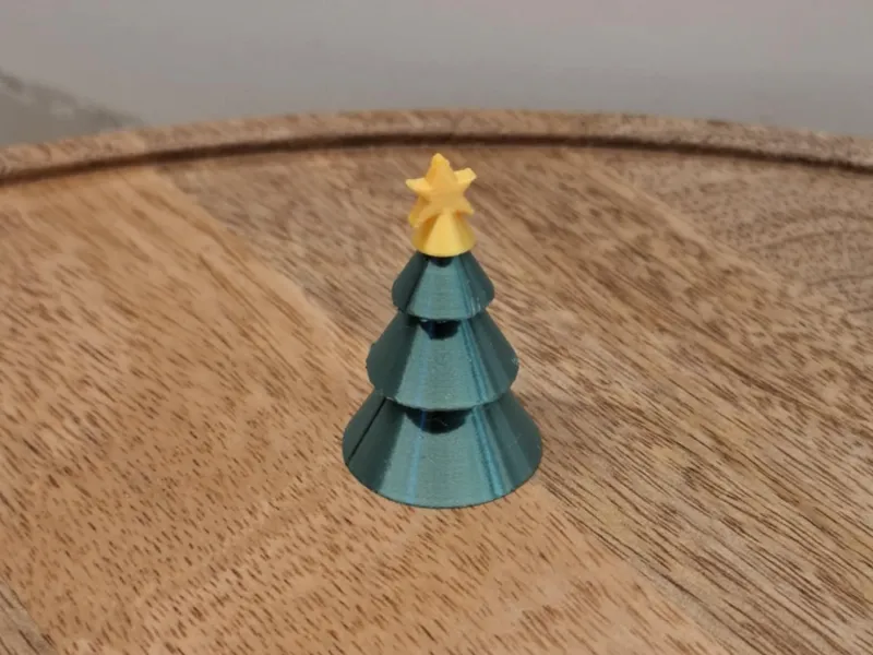 Tiny Christmas Tree with Removable Golden Star