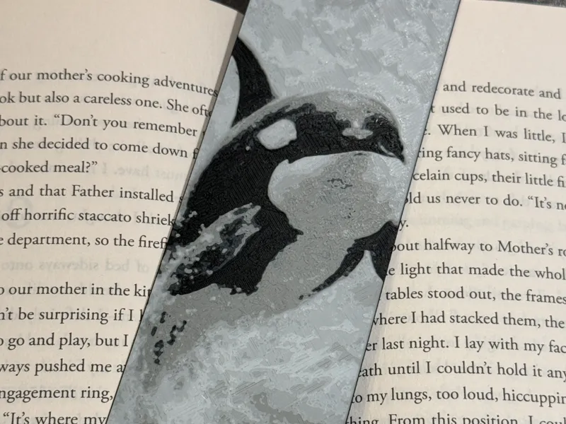 Orca Bookmark | Ocean Wildlife HueForge