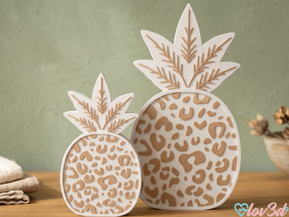 Tropical Leopard Pineapple Decor