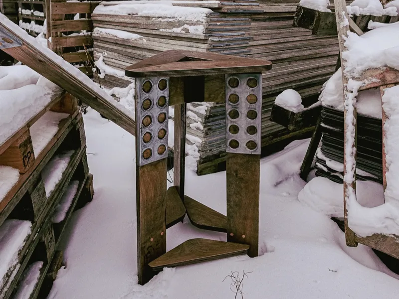 Plywood barstool parts