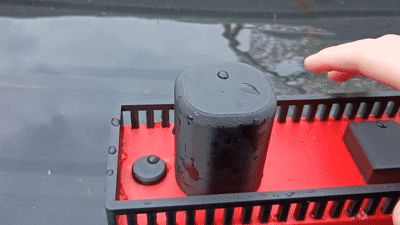 Unsinkable toy battleship.