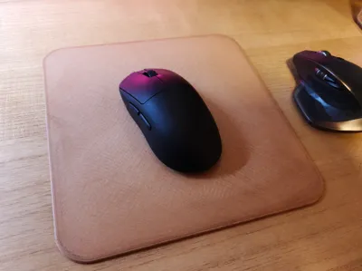 Wooden PLA mouse pad, very textured