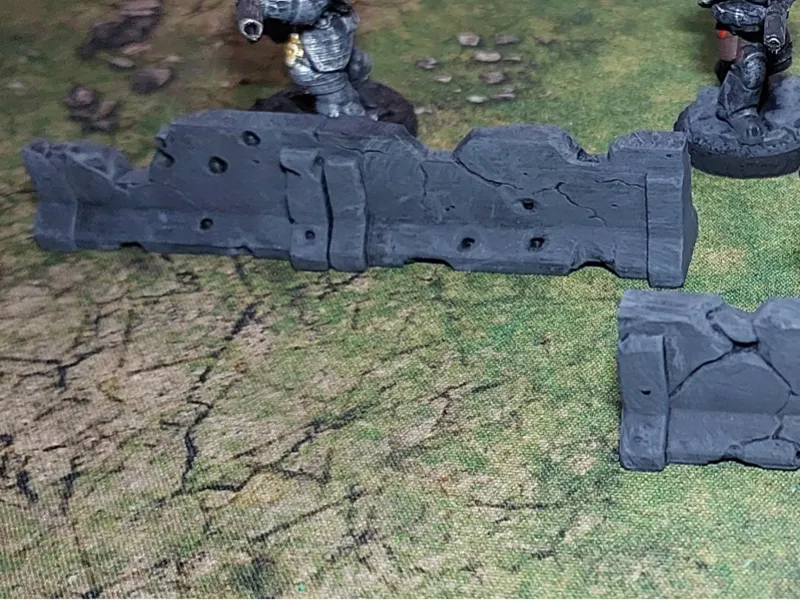 Damaged wall barrier cover