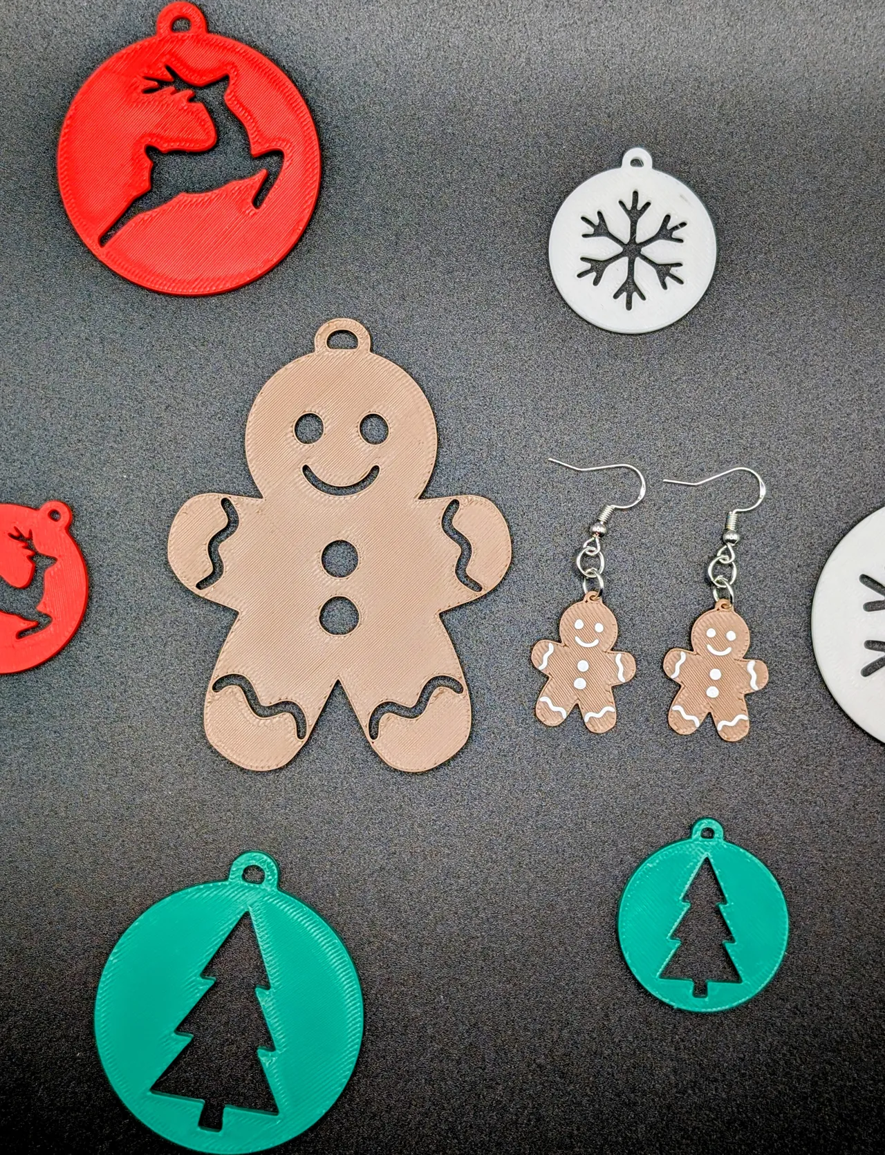 Gingerbread Man Earrings view 4