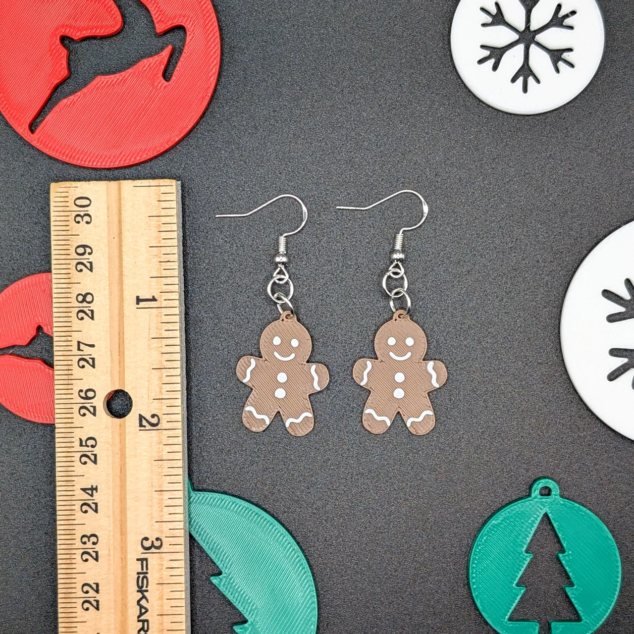 Gingerbread Man Earrings view 2