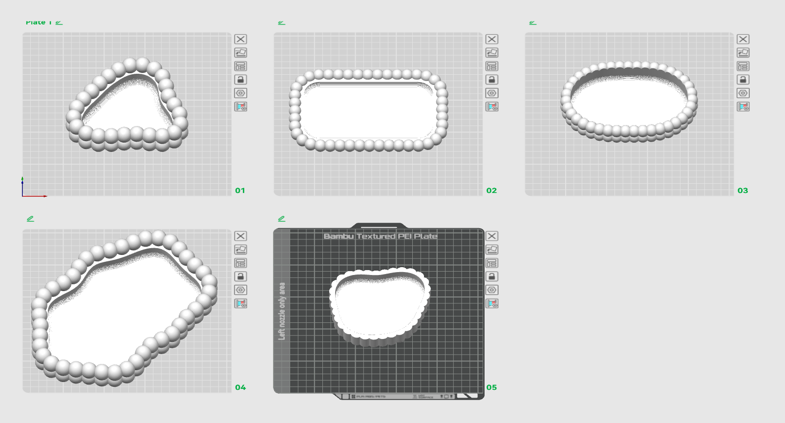 Miniatura 1 do modelo 3D Bobbly Tray - Parametric
