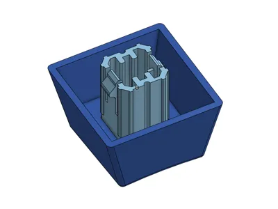 Membrane modular keycap 