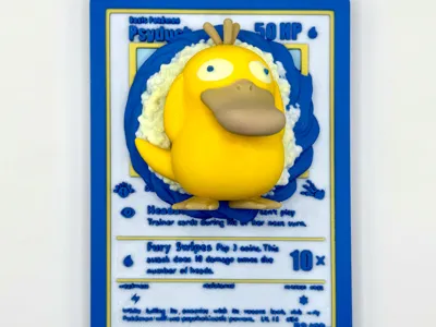 Psyduck 3D Printable Pokmon Card; Pokemon TCG - Free 3D Print Model -  MakerWorld