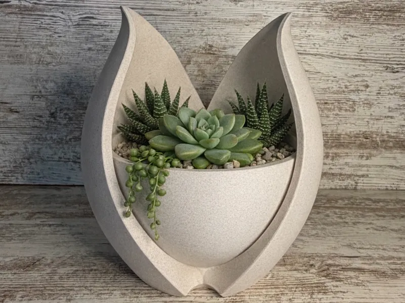 Blooming Tulip Planter