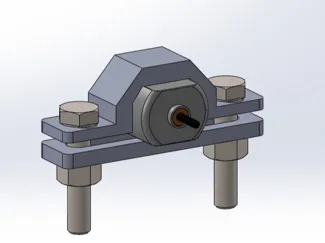 Motor securing block