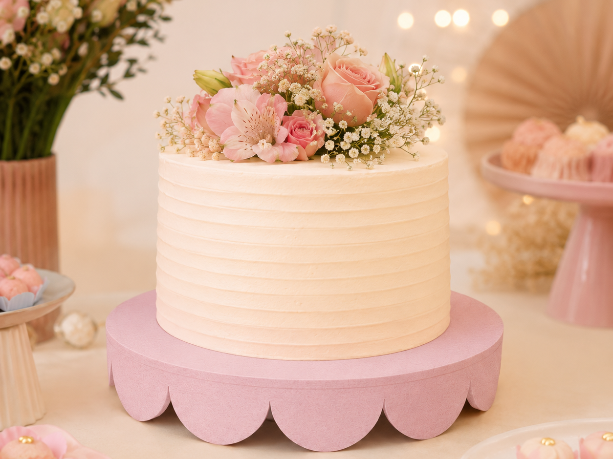 Scallop Cake Tray 20cm Dessert Stand