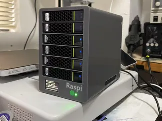 树莓派5 nas 6*2.5寸sata 机箱V2