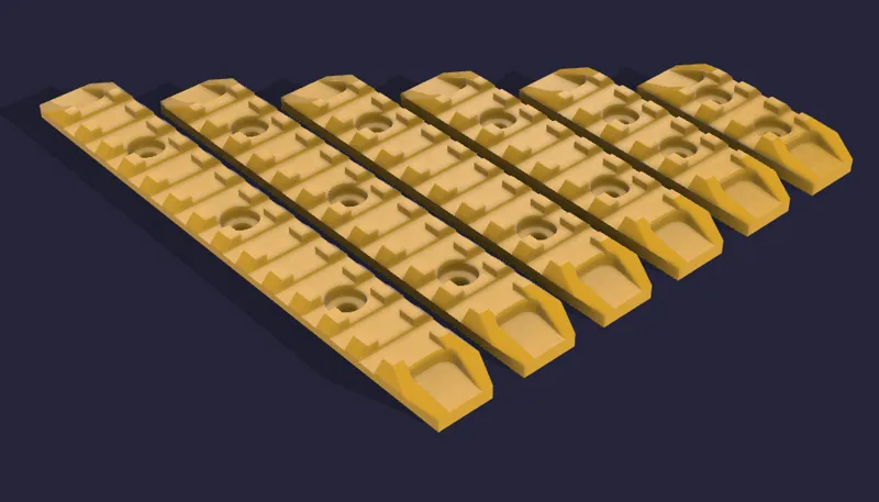 MLOK Picatinny Rail Set - K Style