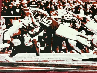 IU Indiana University Football Championship Dive 