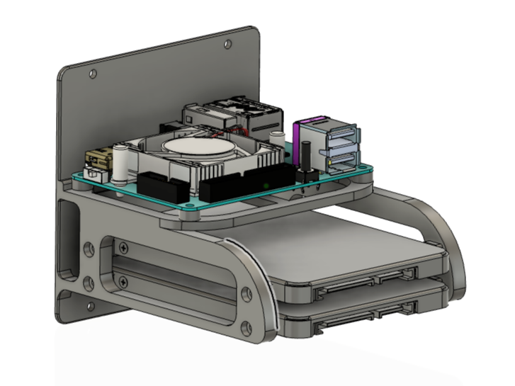 Odroid XU4 Dual 2.5" Drive Sled