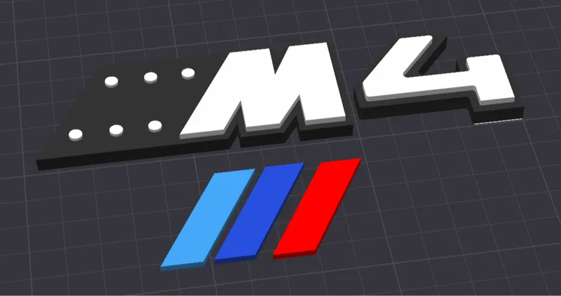 BMW M4 Logo stand Aufsteller
