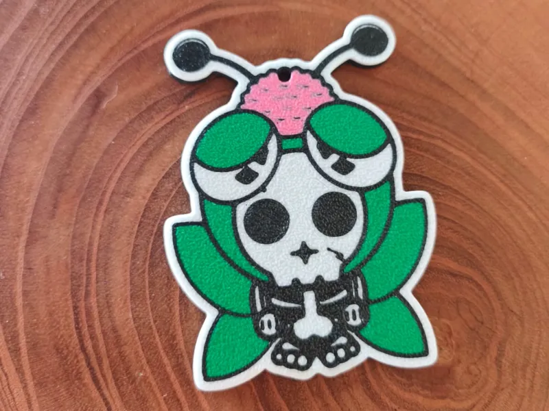 Keychain Skull Horn Beetle