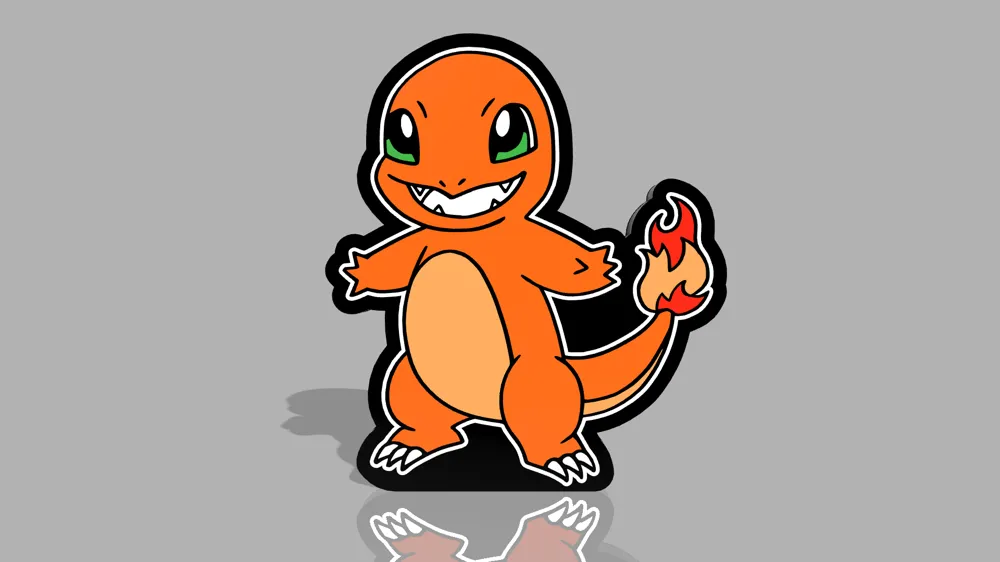 Charmander Lightbox LED Lamp By Magic Studio 3D MakerWorld charmander-lightbox-led-lamp-by-magic-studio-3d-makerworld