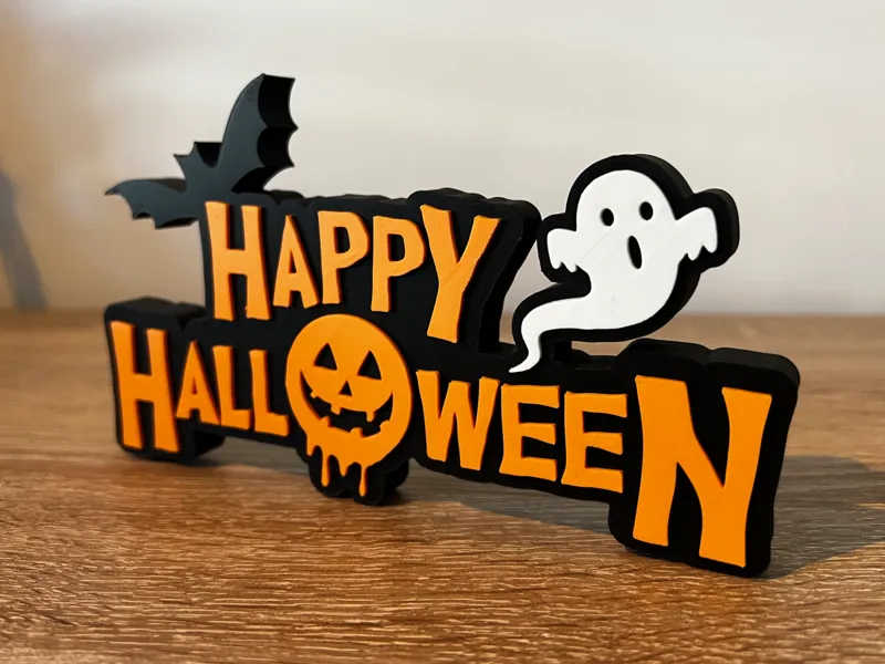 Happy Halloween Ghost Sign