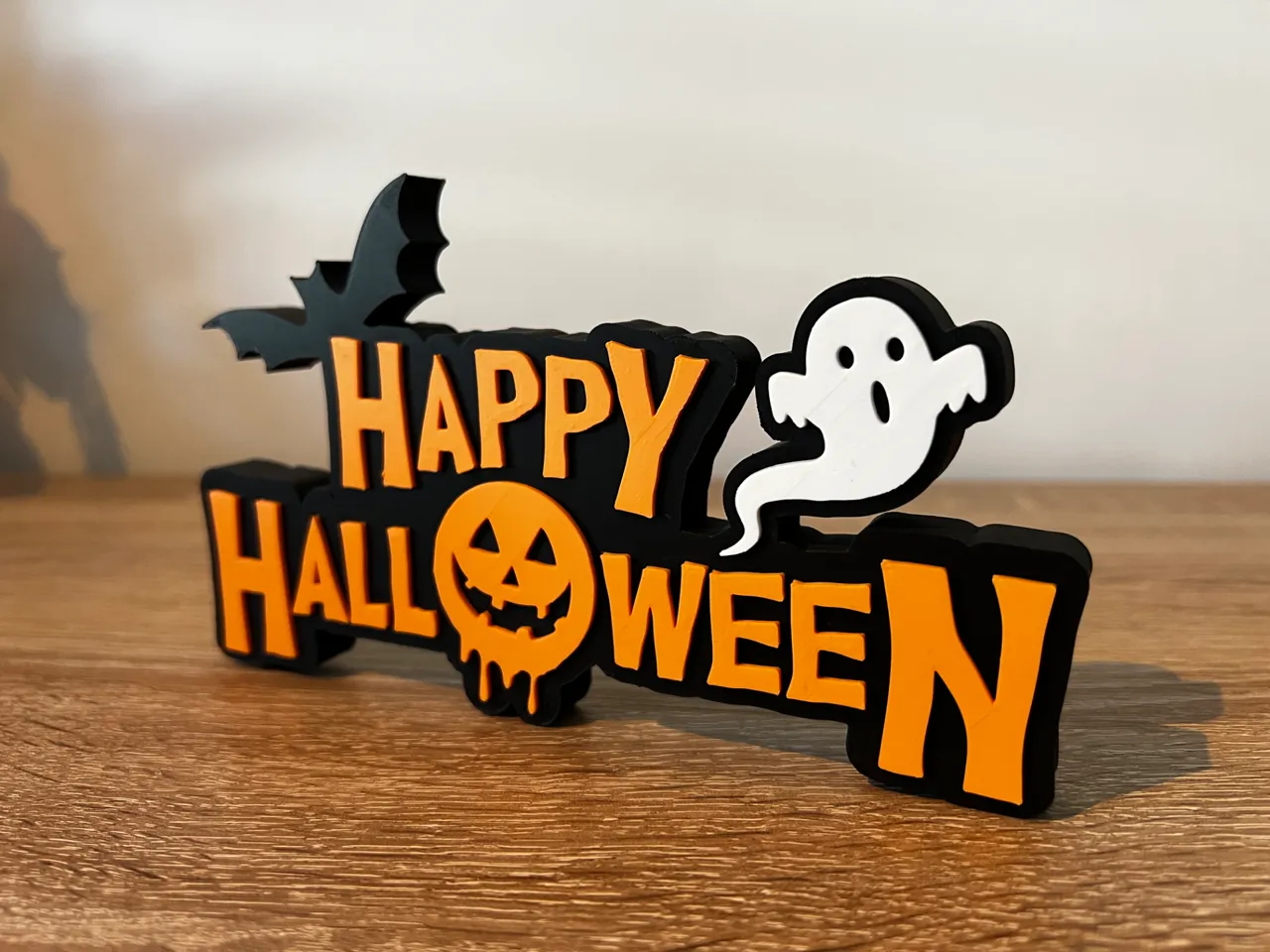 Happy Halloween Ghost Sign view 2