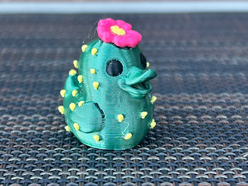 Cactus Duck with Flower - Quacktus